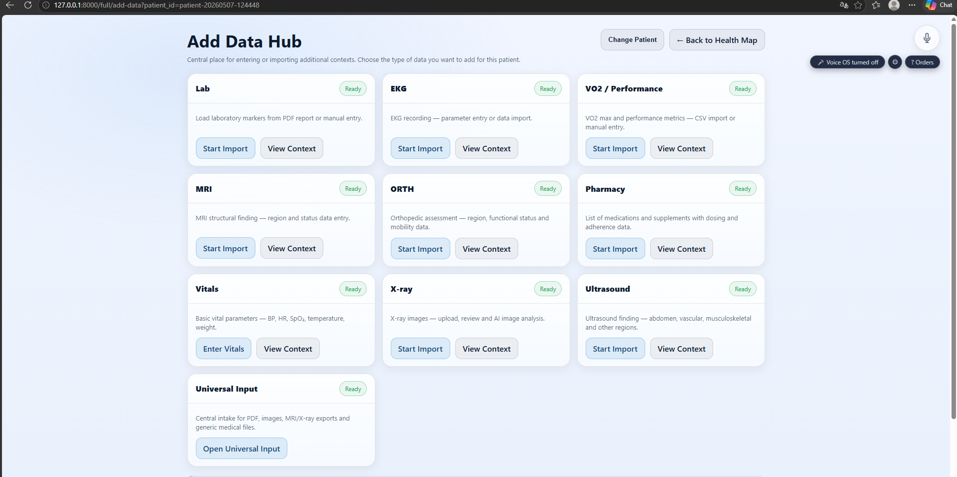 BioFabric Add Data Hub
